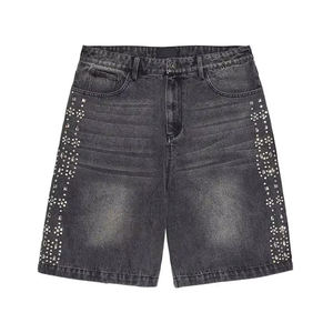 Pantalones Cortos de Chándal Personalizados para Hombre, Estilo Vintage, Teñido Liso, 100% Algodón, Secado Rápido, Servicio OEM - Product Image 2