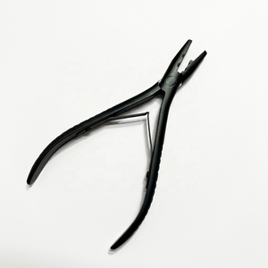 Pince à extensions capillaires professionnelle de haute qualité en acier inoxydable, à trou unique, multifonction, pour l'installation et le retrait des perles – Kit d'outils - Product Image 6