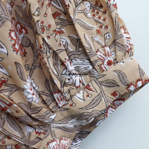 Beautiful floral Cotton Block Printed dress Dress For Casual wear Hand Block Printed Dress - Product Image 5