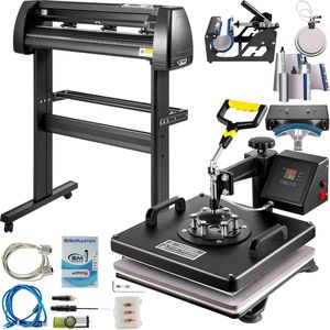 Máquina de Prensa de Calor para Sublimación 8 en 1 con Plotter de Corte de Vinilo de 28 Pulgadas - Product Image 1
