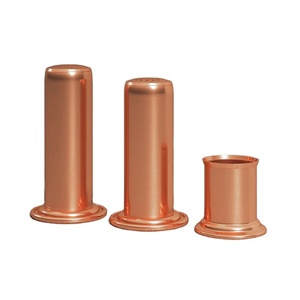 Ensemble de 3 pot à épices outils à épices dernière salière et poivrière en cuivre plaqué salière et poivrière pour le service de table - Product Image 1