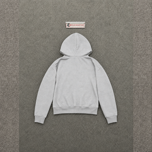 Sudadera con Capucha Oversize de Algodón Grueso Gris Claro con Estampado Gráfico de Alienígena de Dibujos Animados, Estilo Casual para Otoño, Sudadera de Forro Polar Informal - Product Image 6