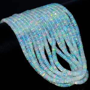 Cuentas de Ópalo Etíope Facetadas, Cuentas de Piedras Preciosas Coloridas para la Fabricación de Joyas, Proveedor Mayorista, Venta al por Mayor, Exportación Internacional B2B - Product Image 1
