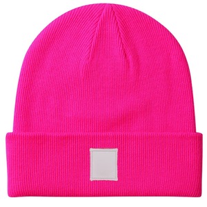 Unisex Acrylic Beanie Hat Solid Color 56-58CM Casual <b>Winter</b> <b>Cap</b> Computer Knitted for Adults - Product Image 1