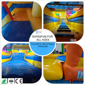 Scivolo Gonfiabile Acquatico a Doppia Corsia a Tema Gelato con Piscina <span class=keywords><strong>per</strong></span> Bambini - Product Image 5