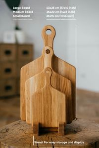 Tabla de Cortar Redonda de Madera Axivo con Asa, Bloque de Cocina de Madera Natural con Vetas, 11x5.1 pulgadas, Grosor de 0.6 pulgadas - Product Image 6