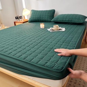 All-Season Waterproof Quilted Woven Hospital Mattress Cover Universal Plain Polyester <b>Bed</b> Protection <b>Pad</b> Urine Isolation 300tc - Product Image 3