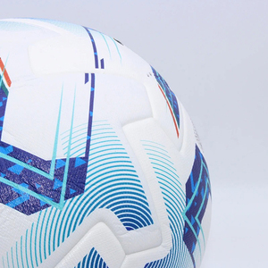 Ballon de football sur mesure cousu à la machine de qualité supérieure, taille 5, en cuir PU, pour l'entraînement sportif, motif uni, vente en gros - Product Image 6