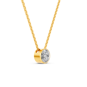 Collier Solitaire Élégant et Luxueux en Or Massif 14K pour Femme, Diamant de Laboratoire 0,3 Ct Pureté VS, Anniversaire de Mariage - Product Image 4