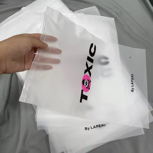 Bolsa de Polietileno Rectangular Metálica con Logotipo Impreso Personalizado de Alta Calidad al por Mayor para Camisetas con Colores Personalizados, Plástico Transparente - Product Image 1