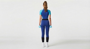 Ensemble de yoga pour femmes avec blocs de couleur, tenue de fitness taille haute, séchage rapide, respirant, vêtements de sport actifs - Product Image 4