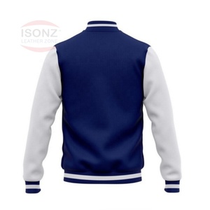 Veste universitaire en laine pour hommes avec broderie gratuite du logo, respirante, à capuche, style de rue, service d'hiver OEM - Product Image 2