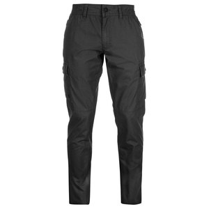 Pantalon cargo marron pour homme, taille mi-haute, coupe droite, avec poches, style workwear, en toile - Product Image 1