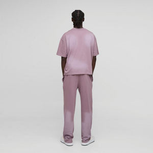 Pantalones Jogger Casuales de Lona con Efecto Ácido para Hombre, 100% Algodón, Decoración de Diamantes de Imitación, Corte Holgado, Diseño Personalizado OEM 2026 - Product Image 2