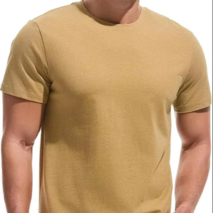 T-shirt décontracté et élégant pour homme en coton tricoté 100 %, séchage rapide, respirant, manches courtes, léger, motif uni, idéal pour la pêche - Product Image 2