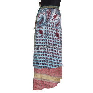 Designer Vintage Silk Wrap <b>Skirts</b> <b>Boho</b> Stylish Multi Color Summer Wear Comfortable Fashion <b>Boho</b> Hippie Free Size Gypsy Women - Product Image 6