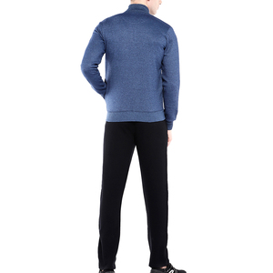 Ensemble de survêtement sportif personnalisé pour homme en molleton de coton, sweat à capuche et pantalon de jogging, fermeture éclair intégrale, tenue décontractée - Product Image 6