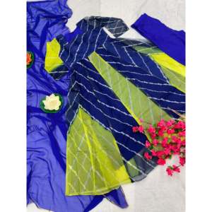 Vestidos de Noche de Diseñador, Elegantes Vestidos de Fiesta, Vestido Anarkali con Pantalón y Dupatta - Product Image 6