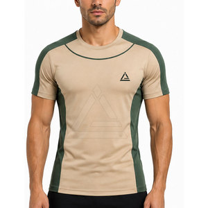 Men Fitted <b>T</b> <b>Shirts</b> <b>Muscle</b> Fit Short Sleeve Breathable Stretch Crew Neck Athletic Casual Fitness Workout Sportswear - Product Image 3