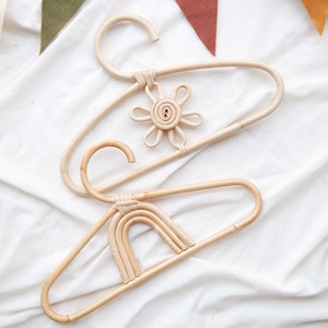 Accessoires de dressing cintre en rotin pour enfants manteaux de pantalons cintres de vêtements pour bébés tout-petits de qualité supérieure - Product Image 5