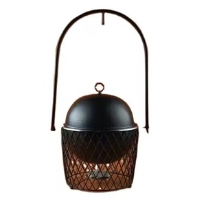 French Metal <b>Buffet</b> with Polished Gold Finish Decorative Handle Insulated Food <b>Warmer</b> Vintage Style Designer Bottom - Product Image 4