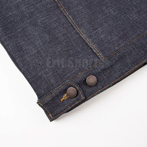 Services OEM, veste en jean pour homme de haute qualité, design personnalisé, hiver, col montant, logo sur le devant, respirante, écologique - Product Image 6