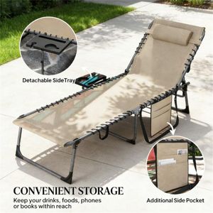 Sedia a Sdraio Pieghevole da Esterno per Cortili - Comodo Lettino Prendisole - Product Image 4