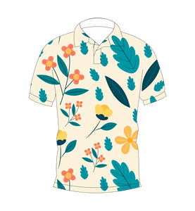 Camisa Polo con Estampado Botánico Tropical para Hombre, Camiseta de Verano de Manga Corta, Cuello Casual con Botones, Transpirable y Ligera - Product Image 1