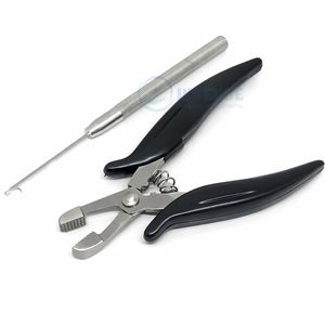 Mejor Precio: Alicates de 6 Pulgadas para Eliminar Ranuras Horizontales con Aguja de Doble Cara, Herramienta Negra para Remover Adhesivos de Queratina - Product Image 5