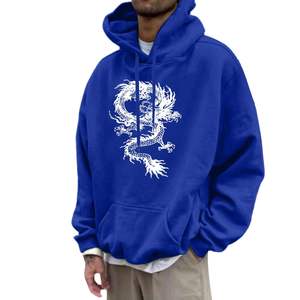 เสื้อฮู้ดดี้ผู้ชายคุณภาพดีที่สุด ราคาสมเหตุสมผล สินค้าคุณภาพเยี่ยม เสื้อฮู้ดดี้กันหนาวสำหรับผู้ชาย ผลิตในปากีสถาน สีฟ้า - Product Image 2