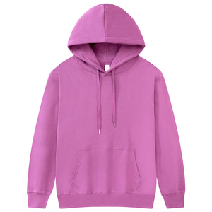 Sweat-shirt à capuche de qualité supérieure, couleur unie, en molleton, coupe classique, style décontracté, saison automne, manches longues, avec poche. - Product Image 6