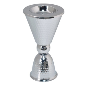 Brûleur de Bakhoor Traditionnel Écologique en Métal Argenté Martelé, Porte-Encens Mabkhara pour Accessoires de Maison, Parfum d'Ambiance, Meilleur Prix - Product Image 1