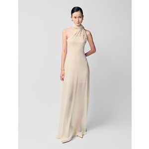 Ready To Ship Women's Dresses ODM CORINNE ELEGANT LACE DRESS Maxi Length <b>Wrap</b> Neckline High Fashion Women Dress from Vietnam - Product Image 1