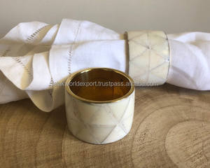 ผ้าเช็ดปากทรงกลมทำจากโลหะเป็นมิตรต่อสิ่งแวดล้อมสำหรับบ้านโรงแรมร้านอาหารและงานเลี้ยงตกแต่งโต๊ะโดย falak World Export - Product Image 3