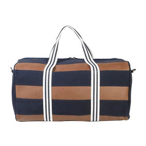 Bolsa de Lona a Rayas con Logotipo Personalizado, Unisex, 20-30L, Cierre de Cremallera, Bolsa de Gimnasio Informal, Asa Suave, Diseño Duradero - Product Image 3