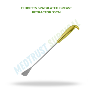 Écarteur de poitrine spatulé Tebbetts 33 cm, instrument chirurgical, outil de rétraction tissulaire pour la chirurgie plastique - Product Image 2