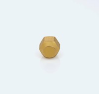 Écrou de raccordement HVAC pour réfrigération, 1/4 pouce, en laiton forgé, 45 degrés, filetage SAE 5/8-18 UNF, 800 PSI, usiné CNC, tête hexagonale, Inde