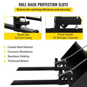 Forche per Pallet con Capacità di 2000 libbre, Accessori e Ricambi per Carrelli Elevatori e Minipale - Product Image 6