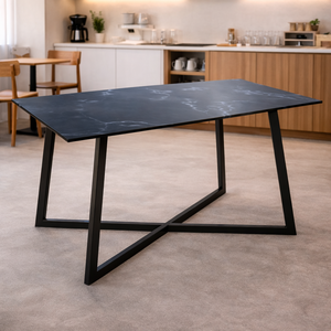 Elegante y Duradera Mesa de Centro de Metal con Base Cruzada de Metal Industrial para Decoración Moderna de Sala de Estar, por Metal Drake - Product Image 6