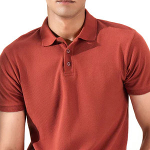 เสื้อโปโลผู้ชายสำหรับกิจกรรมกลางแจ้ง ผ้าถัก 100% คอตตอน แขนสั้น ระบายเหงื่อ แห้งเร็ว น้ำหนักเบา ระบายอากาศได้ดี - Product Image 3