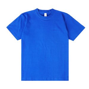 เสื้อยืดคอตตอนถักเนื้อหนา 100% สไตล์ทางการสำหรับผู้ชายและผู้หญิง เสื้อยืดเรียบๆ ปักลายกราฟิก ขายส่งเสื้อยืด - Product Image 1