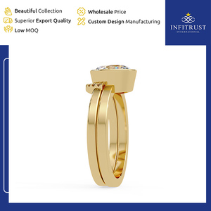 In Depth Experienced Vendor Selling Customizable Handcrafted VVS Clarity 925 Sterling Silver Solitaire <b>Diamond</b> <b>Rings</b> from India - Product Image 4