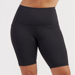 Shorts de sport d'été pour femmes, taille haute, grandes tailles, pour entraînement et yoga, décontractés, séchage rapide, écologiques, en Spandex/Coton - Product Image 5