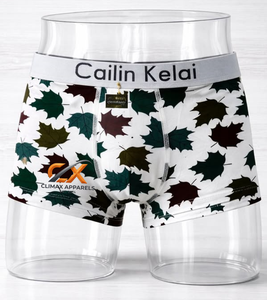 Factory Price ODM <b>Custom</b> Private Label Logo Waist Digital Printed Classic Rise Breathable Crocheted Knit <b>Boxer</b> Briefs Men - Product Image 3