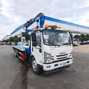 Remorque à plateau Isuzu <span class=keywords><strong>de</strong></span> 5 tonnes avec grue - Véhicule d'assistance routière/véhicule <span class=keywords><strong>de</strong></span> sauvetage - Product Image 1