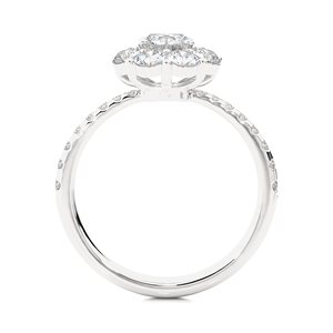 Anillo de Diamante Cultivado en Laboratorio de Corte Redondo de 1.65CT en Oro de 18K, Diseño de Lujo Personalizado, Joyería de Diamantes para Mujer - Product Image 4