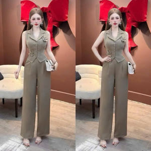 Ensemble deux pièces d'été pour femmes, vêtements confortables, mode naturelle, lavables, emballage personnalisé, fabriqué au Vietnam. - Product Image 6