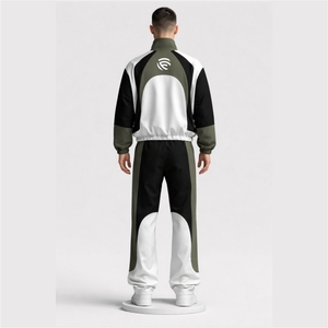 Conjunto Deportivo para Hombre con Logotipo Personalizado, Chaqueta con Cremallera, Pantalones Jogger, Ropa Deportiva Informal para Gimnasio - Product Image 5