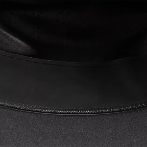 GENERSA SPORTS Chapeau de cowboy noir en polyester unisexe à large bord, décontracté, pour l'extérieur, toutes saisons, taille adulte, circonférence de la tête 50-52 cm - Product Image 6