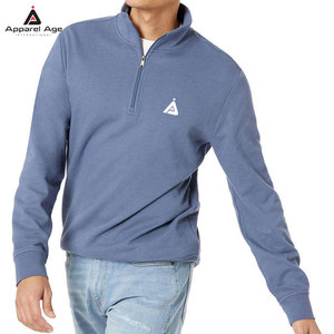 Sweat-shirts à demi-zip personnalisés de haute qualité, prix de gros, best-sellers, basiques, écologiques, pour hommes - Product Image 2
